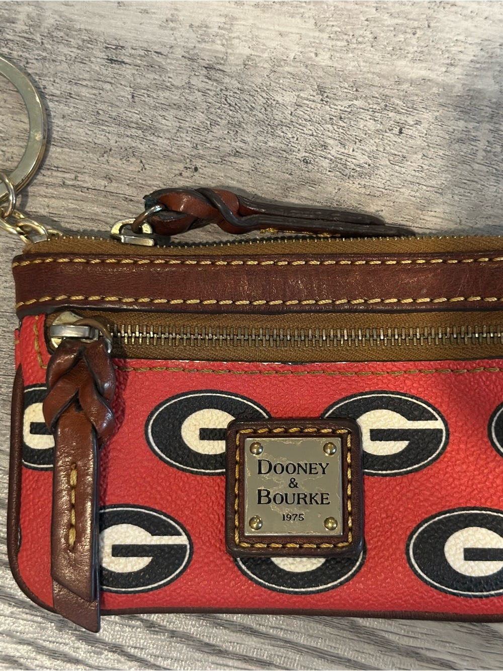 Dooney & Bourke Red University of Georgia UGA Wristlet